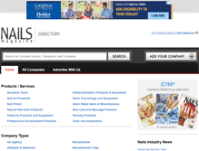 Tablet Screenshot of directory.nailsmag.com